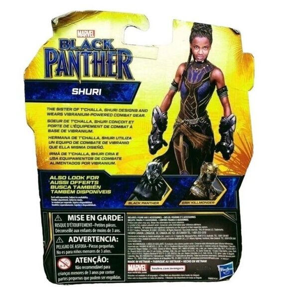 Marvel Black Panther Shuri Action Figure 6" Figure with Accessories NWT - Picture 6 of 6